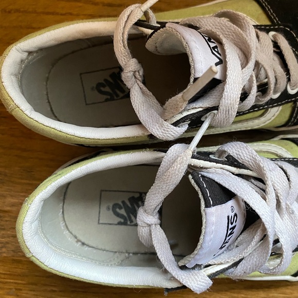 Vans Checkered Green Old Skool Style Van Size 1 Boys Unisex - Picture 3 of 7
